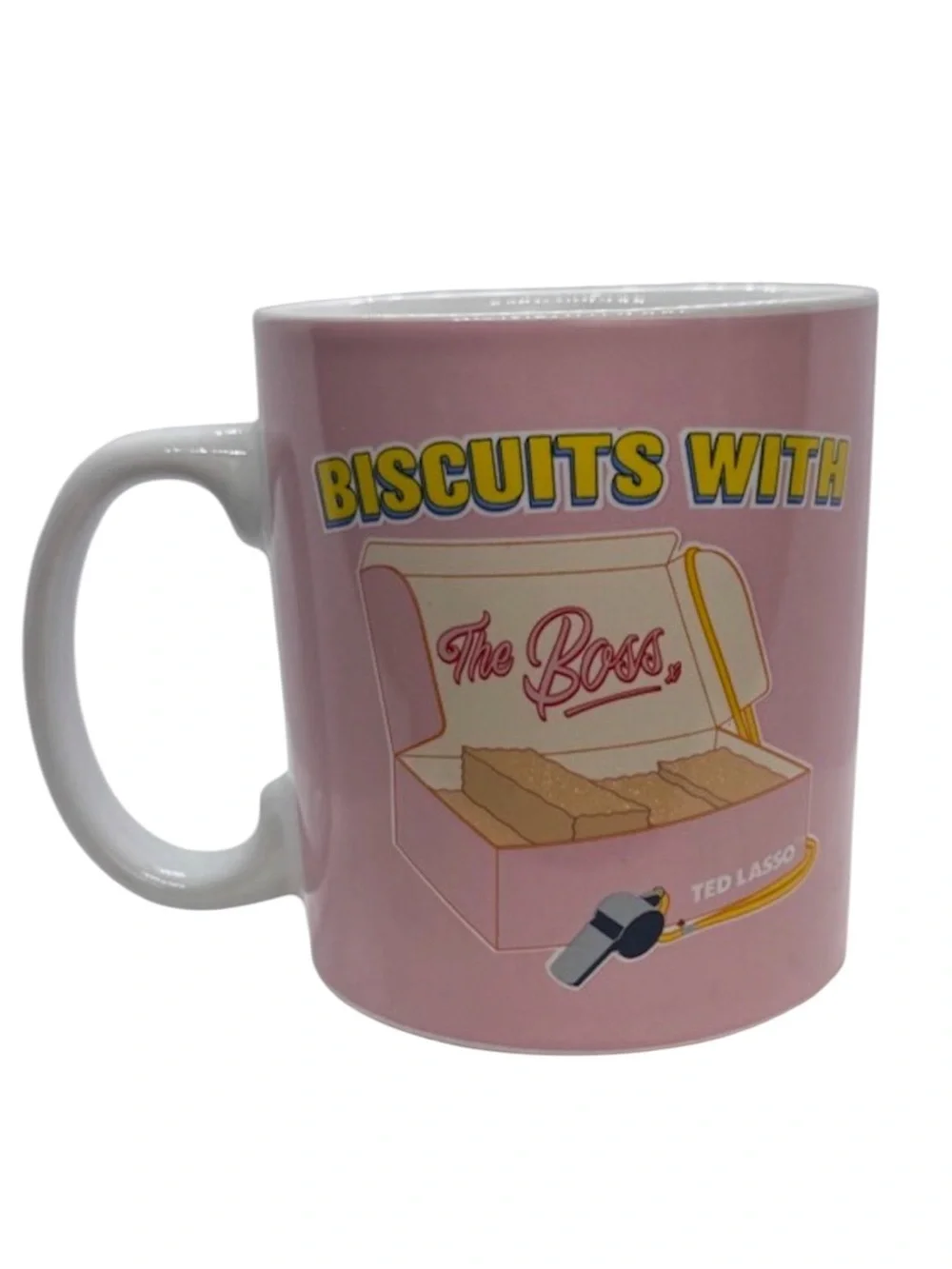 Jumbo Sized “Biscuits with the Boss” from Ted Lasso Coffee Mug